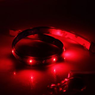 Waterproof 30cm 12 LED Red LED Strip Light (12V)