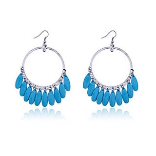 Bohemia Large Circle Pendant Alloy Earrings(Assorted Colors)