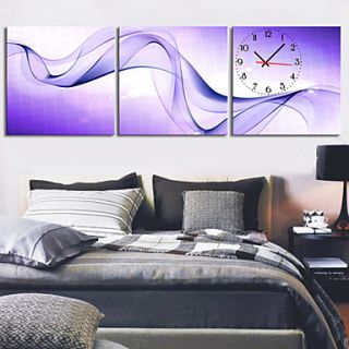 Modern Style Scenic Canvas Wall Clock 3pcs K225