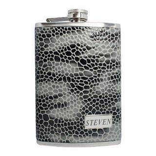 Personalized Stone Design 9 oz Flask