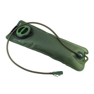 Green TPU Outdoor Water Bag with 100cm Hosepipe (3L)