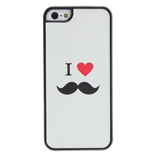 I Love Mustache Pattern Hard Case for iPhone 5/5S