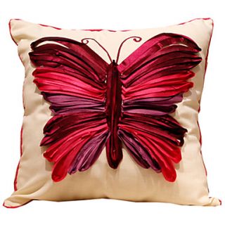Classic Butterfly Cotton Decorative Pillow Cover