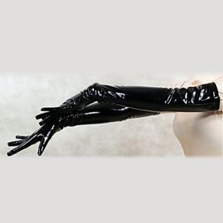 Black PVC Shoulder Length Gloves(2 Pieces)