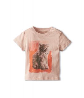 Stella McCartney Kids Chuckle Baby Girl S/S Cat Tee Girls Short Sleeve Pullover (Pink)