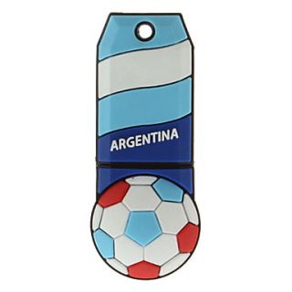 Argentina Ball Shaped Plastic USB Stick 8G