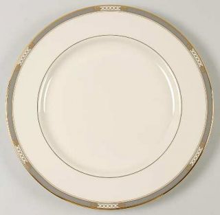Lenox China Mckinley Dinner Plate, Fine China Dinnerware   Presidential,Gray Ban