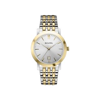 Bulova Mens Two Tone Stainless Steel Watch