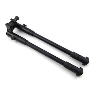 Black Aluminium Retractable Bipod (37.5x5x2cm)