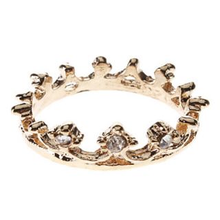 Simple Diamond Crown Ring