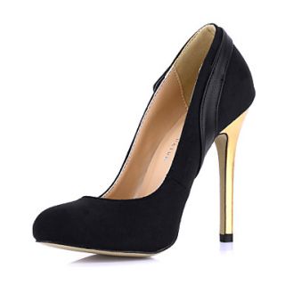 Elegant Suede Stiletto Heel Closed Toe Pumps With Buckle Party / Evening Shoes