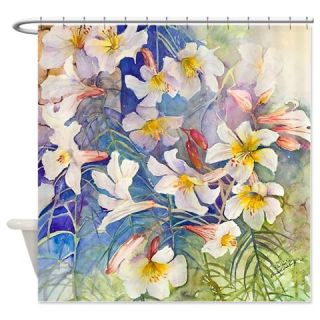  White Lilies Shower Curtain  Use code FREECART at Checkout