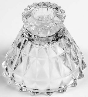 Jeannette Windsor Clear Single Light Candlestick   Clear, Depression Glass