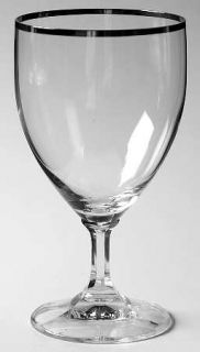 Schott Zwiesel Neckar (Platinum Trim) Water Goblet   Platinum Trim