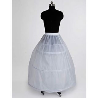 Nylon 2 Tier Floor length A Line Full Gown Slip Style/ Wedding Petticoats