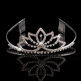 Gorgeous Alloy And Rhinestone With Comb Womens Wedding Tiaras