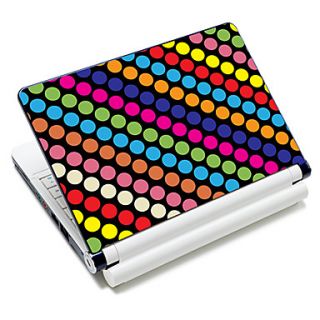 Colorful Round Dot Pattern Laptop Notebook Cover Protective Skin Sticker For 10/15 Laptop 18690