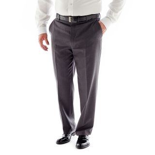 Stafford Travel Flat Front Suit Pants  Big and Tall, Grey, Mens