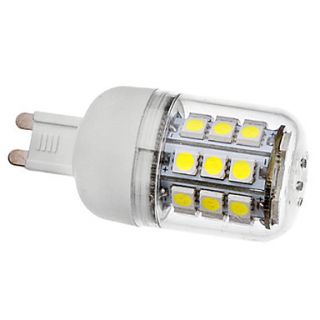 G9 3.5W 30x5050SMD 300 330LM 5500 6000K Natural White Light with Cover LED Corn Bulb (AC 110 130/AC 220 240 V)