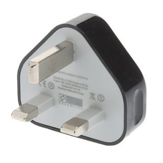 Fashion British System Plug With USB Connector (EU,2 Colors)