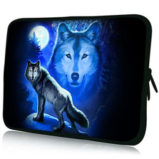 Night WolfPattern Nylon Material Waterproof Sleeve Case for 11/13/15 LaptopTablet