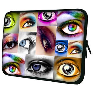 Colourful EyesPattern Nylon Material Waterproof Sleeve Case for 11/13/15 LaptopTablet