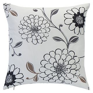 Country Floral Printing Polyester Decorative Pillow Cover