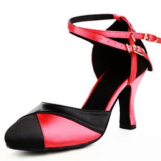 Customized Womens Satin Upper Latin / Ballroom Dance Shoes