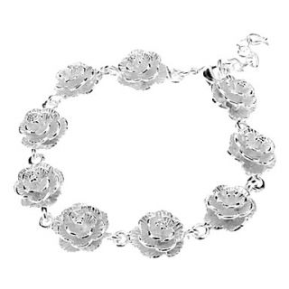 Flower Sterling Silver Plating Bracelet