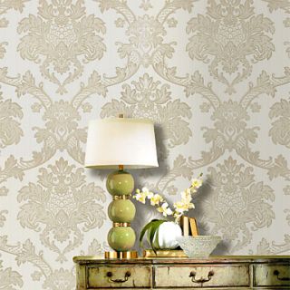 Retro Damask PVC Wall Paper 1304 0071