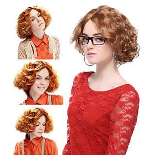 Capless High Quality Synthetic Blonde Short Curly Hair Wigs