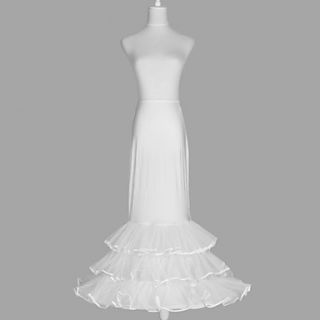 Nylon Mermaid and Trumpet Gown 3 Tier Floor length Slip Style/ Wedding Petticoats