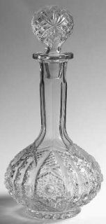 Imperial Glass Ohio Daisy & Button Clear  (Ohio) Decanter & Stopper   Stem #505,