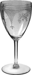Fostoria Virginia Clear (Older/Etched) Water Goblet   Stem #661, Etch #267, Olde