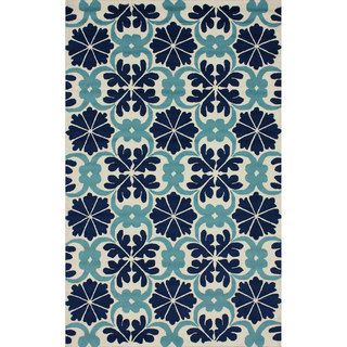 Nuloom Handmade Modern Trellis Tiles Blue Rug (83 X 11)