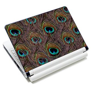Peacock Feather Pattern Laptop Notebook Cover Protective Skin Sticker For 10/15 Laptop 18380