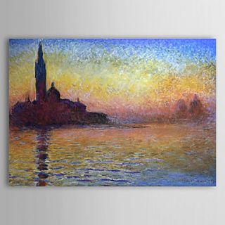 Famous Oil Painting San Giorgio Maggioreat Dusk by Claude Monet
