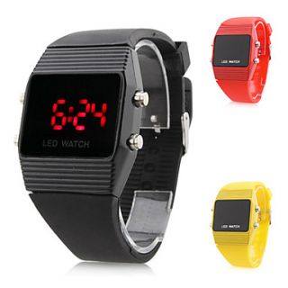 Popular Unisex Silicone Digital LED Wrist Watch (Assorted Colors)