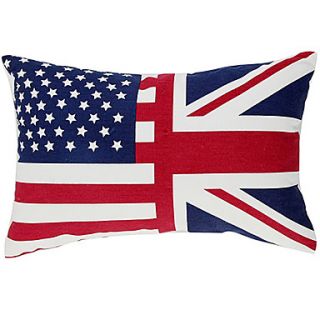 Country Flag of US Cotton Decorative Pillow Cover