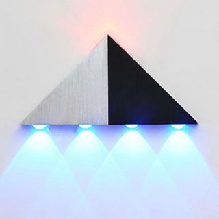 5W Modern Led Wall Light with Chic Aluminium Triangle UFO Style Interlacing Ray of Light
