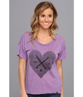 Hurley Crossboard Shirt Womens T Shirt (Purple)
