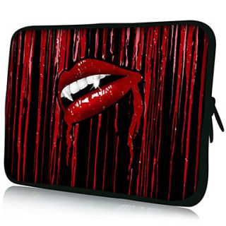 Vampire MouthPattern Nylon Material Waterproof Sleeve Case for 11/13/15 LaptopTablet