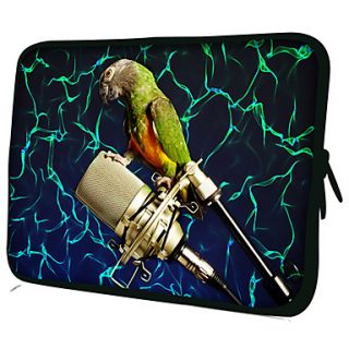 Singing ParrotPattern Nylon Material Waterproof Sleeve Case for 11/13/15 LaptopTablet