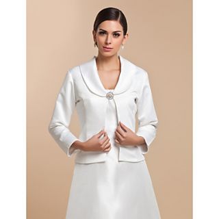 3/4 Sleeve Satin Evening/Casual Wrap/Jacket (More Colors)