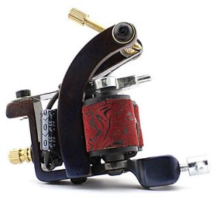 Carbon Steel Wire Cutting Dual Coils 10 Wraps Tattoo Machine for Shader