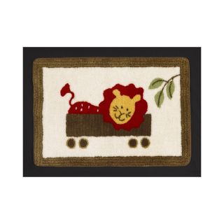 COTTON TALES Cotton Tale Animal Tracks Rug, Red/Brown