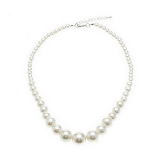 Tower Shape Imitation Pearl Necklace