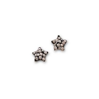 Bridge Jewelry Earrings, Sterling Silver Gray Star