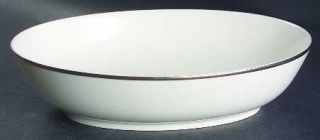 Franciscan Simplicity 8 Oval Vegetable Bowl, Fine China Dinnerware   All White,