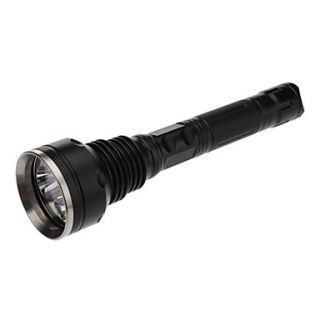 SKYRAY 5 Mode 3xCree XM L T6 LED Flashlight Set(4000LM, 2x18650, Black)
